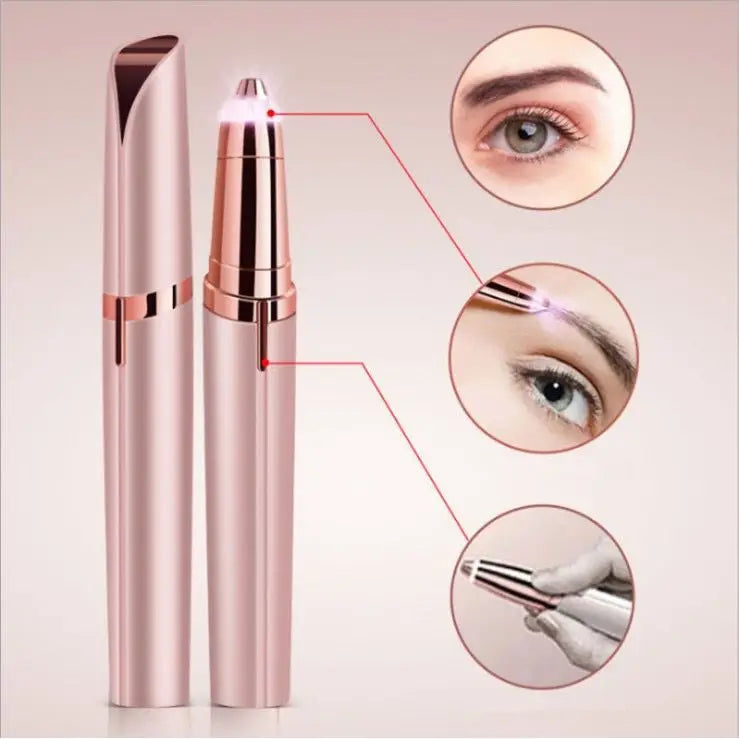 Rechargeable Electric Flawless Eyebrow Depilator Pen With Usb