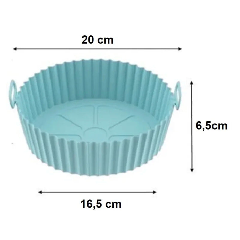 Máquina de cozimento de forma para fritadeira de ar em silicone lavável flexível