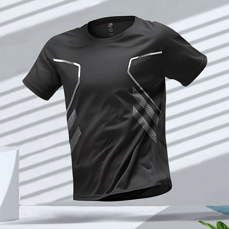 Camisetas masculinas esportivas, corrida, treino