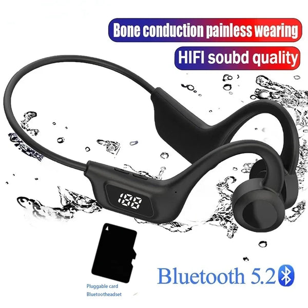 Fones de ouvido pendurados fones de ouvido sem fio bluetooth fones de ouvido esportivos à prova d'água com redução de ruído