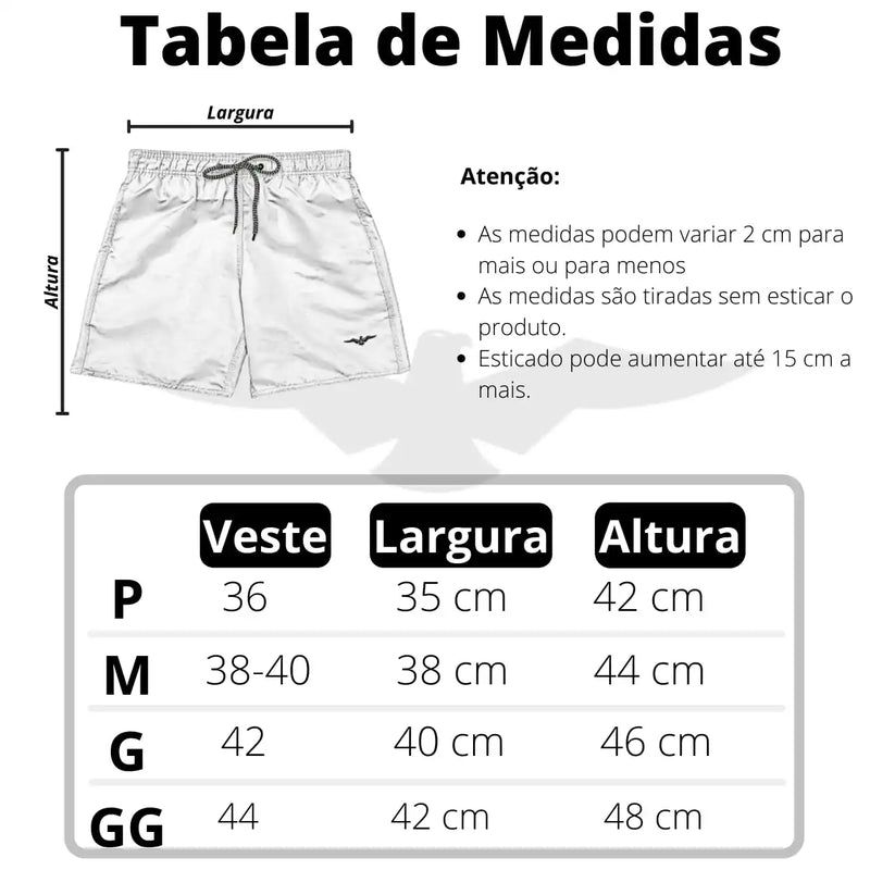 Kit 6 Shorts Beach Mauricinho Men Tactel Grosso Summer