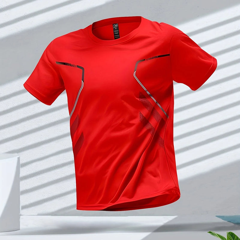 Camisetas masculinas esportivas, corrida, treino