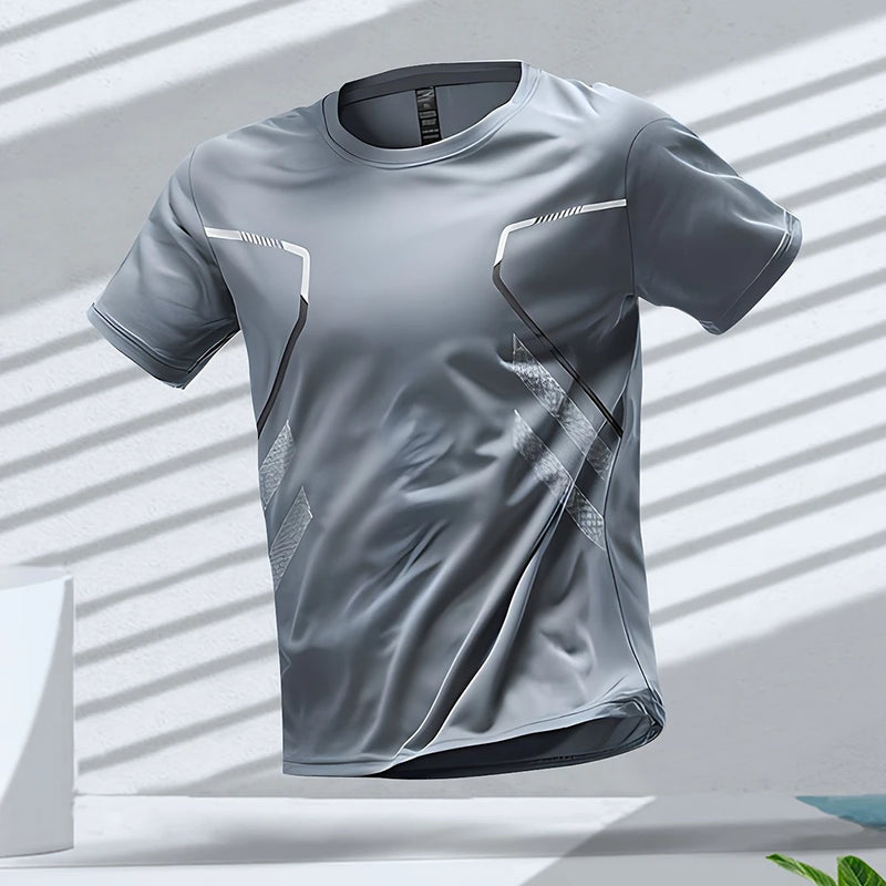 Camisetas masculinas esportivas, corrida, treino